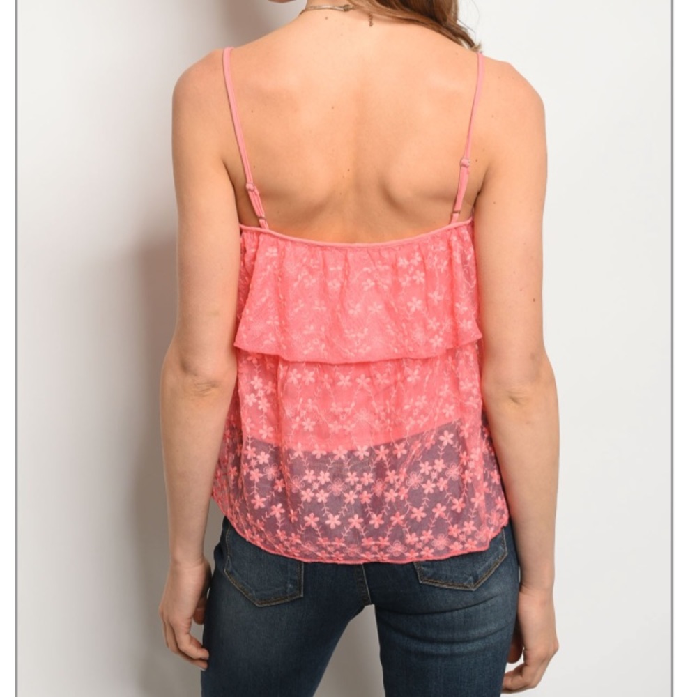Sale! Brand new ruffled lace top - Picture 3 of 7